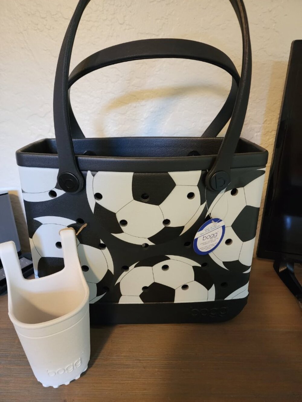 Original Soccer Bogg Bag With Cup Holder15x13x25 NEW